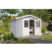  Outdoor Life Products | Tuinhuis Norah 275 x 230 | Gecoat | Platinum Grey-Wit 210283-01